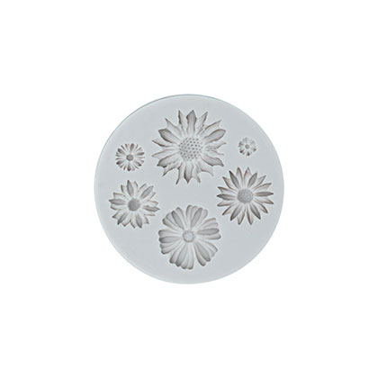 6 Small Flowers Fondant Mould