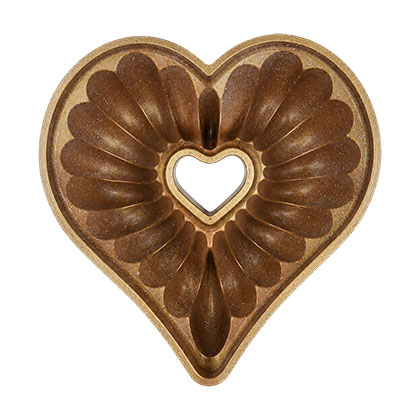 Heart Cast Aluminium Bundt Pan