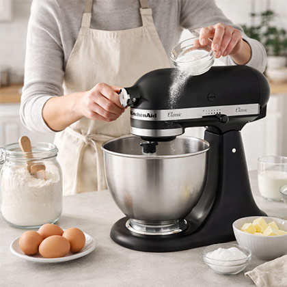 KitchenAid Black 4.3L Classic Stand Mixer