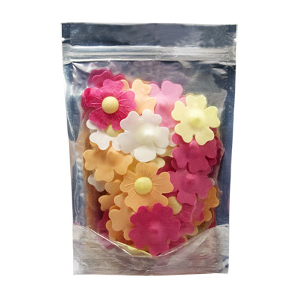 Mix Color Edible 5 Petal Flower Toppers