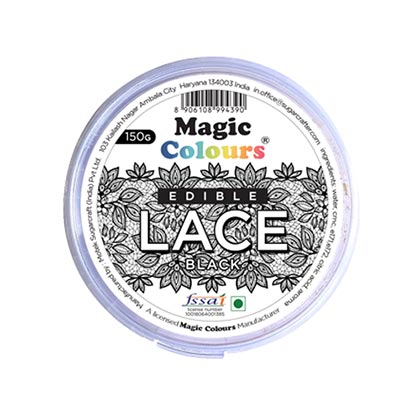 Magic Colours Black Edible Lace