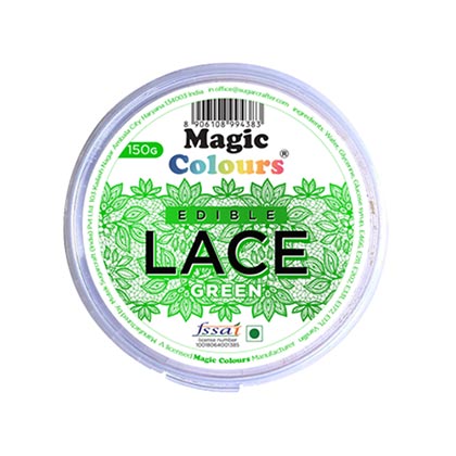 Magic Colours Green Edible Lace