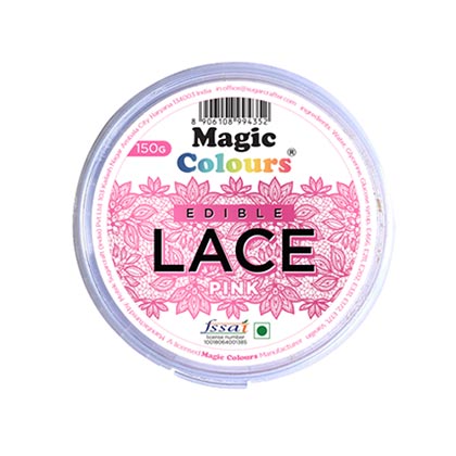 Magic Colours Pink Edible Lace
