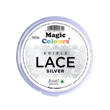 Magic Colours Silver Edible Lace