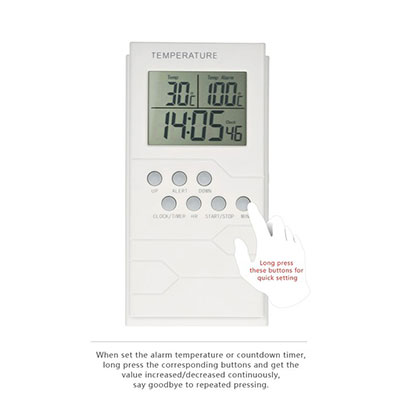 LCD Digital Thermometer With Probe