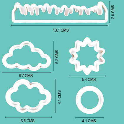 5 Pcs Plastic Nature Cutter Set