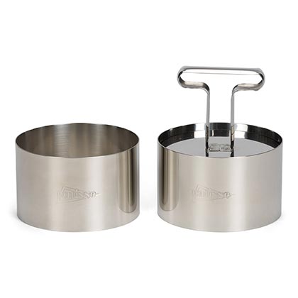 Food Ring 2 Pcs Set with Tamper Dia 9 cms