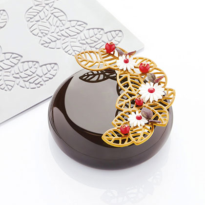 Leaves 1 PR001S Garnish Mats - Pavoni