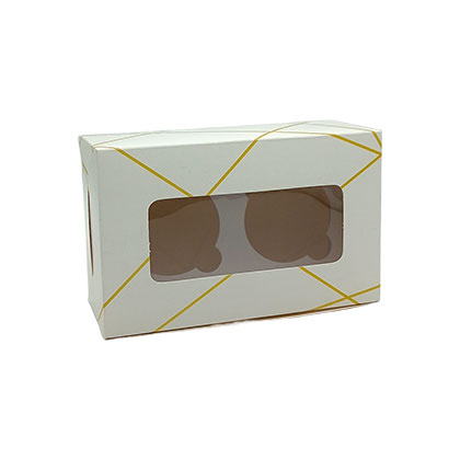 Reliable 2 Cupcake White Boxes