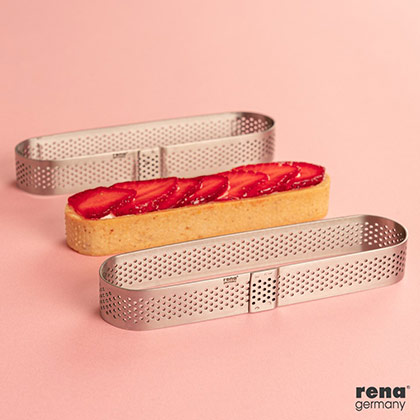 6 inch Perforated Oval Tart Ring