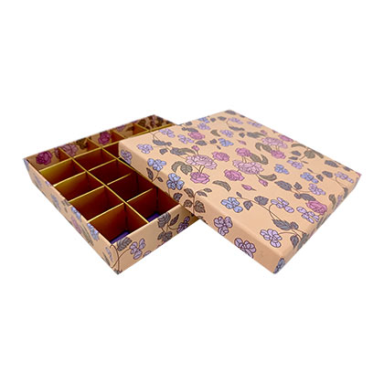 25 Cavity Chocolate Floral Box