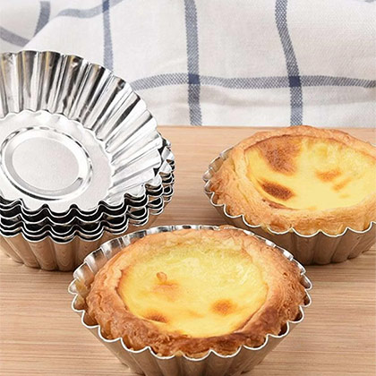 No 1 Aluminium Tart Mould - 5pcs
