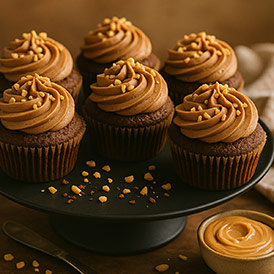 Peanut Butter Filled Cupcake