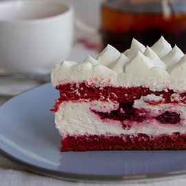 Raspberry Meringue Marvel Cake