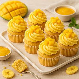 Tropical Mango Cupcake