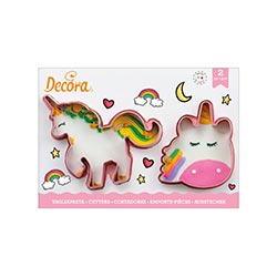 Magic Unicorns Plastic Cookie Cutters Set