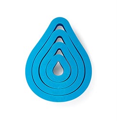 Drop Cookie Cutters - 4 Pcs - Decora