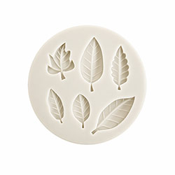 6 Cavity Assorted Leaf Fondant Mould