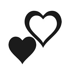 Heart Topper Set Cake Topper