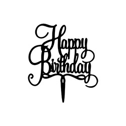 Happy Birthday Cake Topper