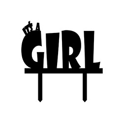 Itâ€™s a Girl Cake Topper