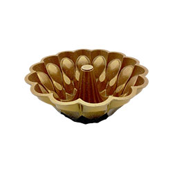 Geometric Crown Cast Aluminum Pan