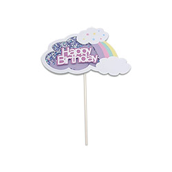Happy Birthday Cloud Topper