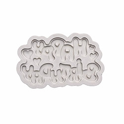 Round Happy Birthday Fondant Mould