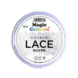 Magic Colours Silver Edible Lace