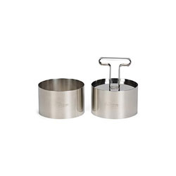 Food Ring 2 Pcs Set with Tamper Dia 9 cms