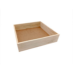 10X10 inch Pine Wood Tray