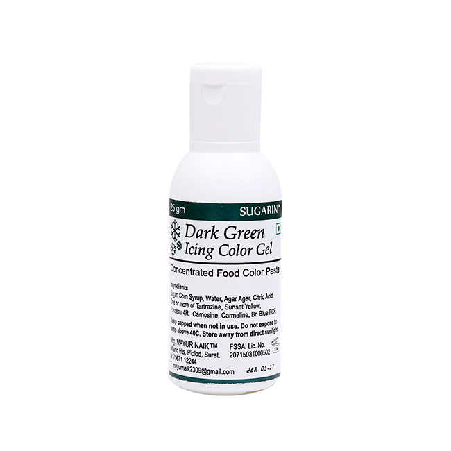 Shop Sugarin Dark Green Icing Color Gel Online In India
