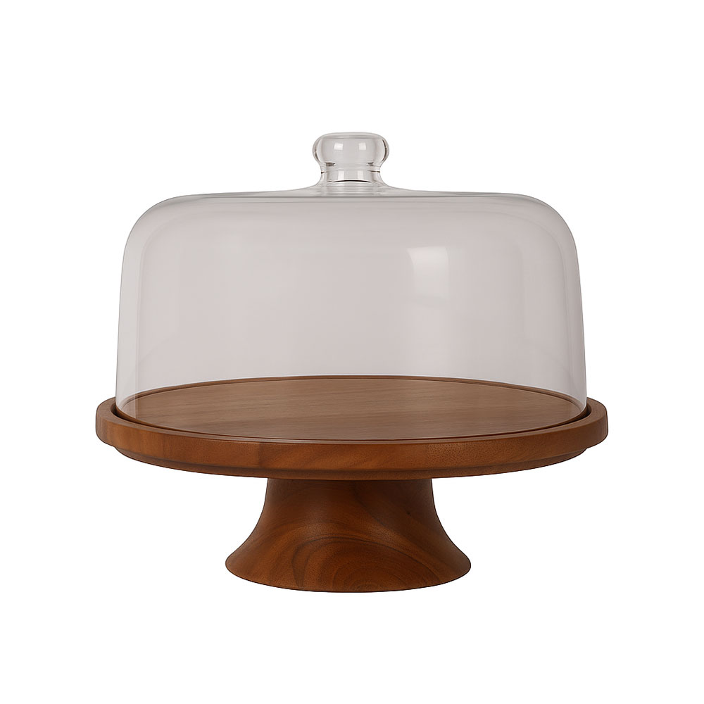 Cake Stand With Cover Dia 27 cms
