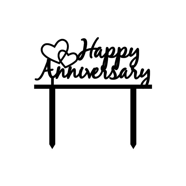 Shop Happy Anniversary Cake Topper Online in India