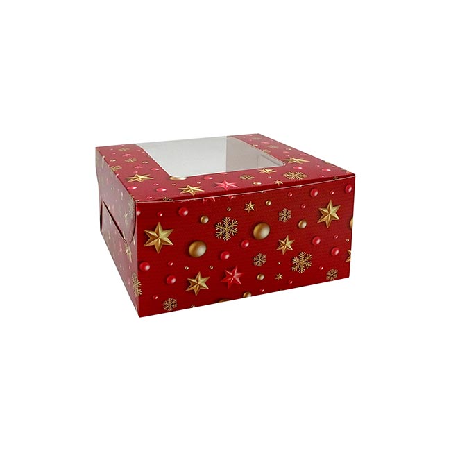 christmas cupcake boxes 4 Cavity Pack Of 3